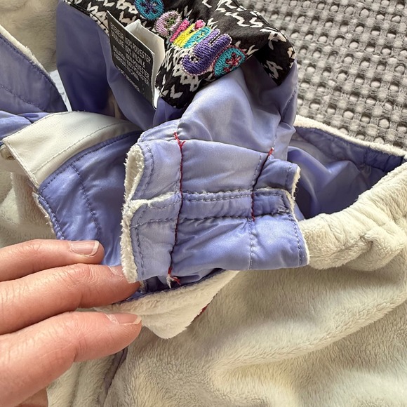 Obermeyer I Grow Ski Snowsuit Snowboard Jacket Pants Set Colorful Blocks Flowers - Picture 13 of 16